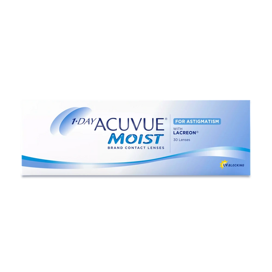 1-DAY ACUVUE® MOIST Daily Disposable by Johnson&Johnson -Astigmatism -BC:8.5mm -Dia:14.5mm