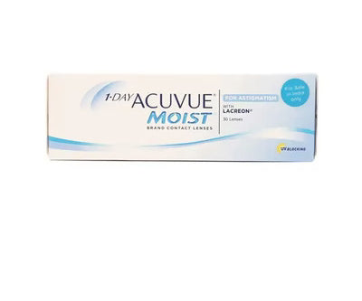 1-DAY ACUVUE® MOIST Daily Disposable by Johnson&Johnson -Astigmatism -BC:8.5mm -Dia:14.5mm