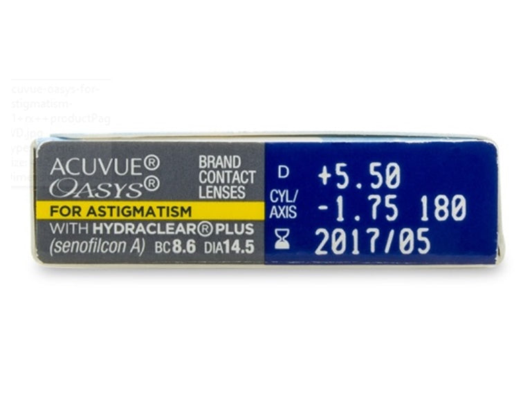 ACUVUE® OASYS Bi-Weekly for Astigmatism by Johnson&Johnson -BC:8.6mm - Dia:14.5mm
