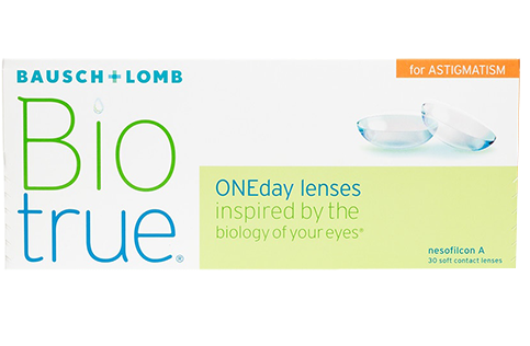 Biotrue ONEday Daily by Bausch + Lomb - Astigmatism - BC:8.4mm - Dia:14.5mm