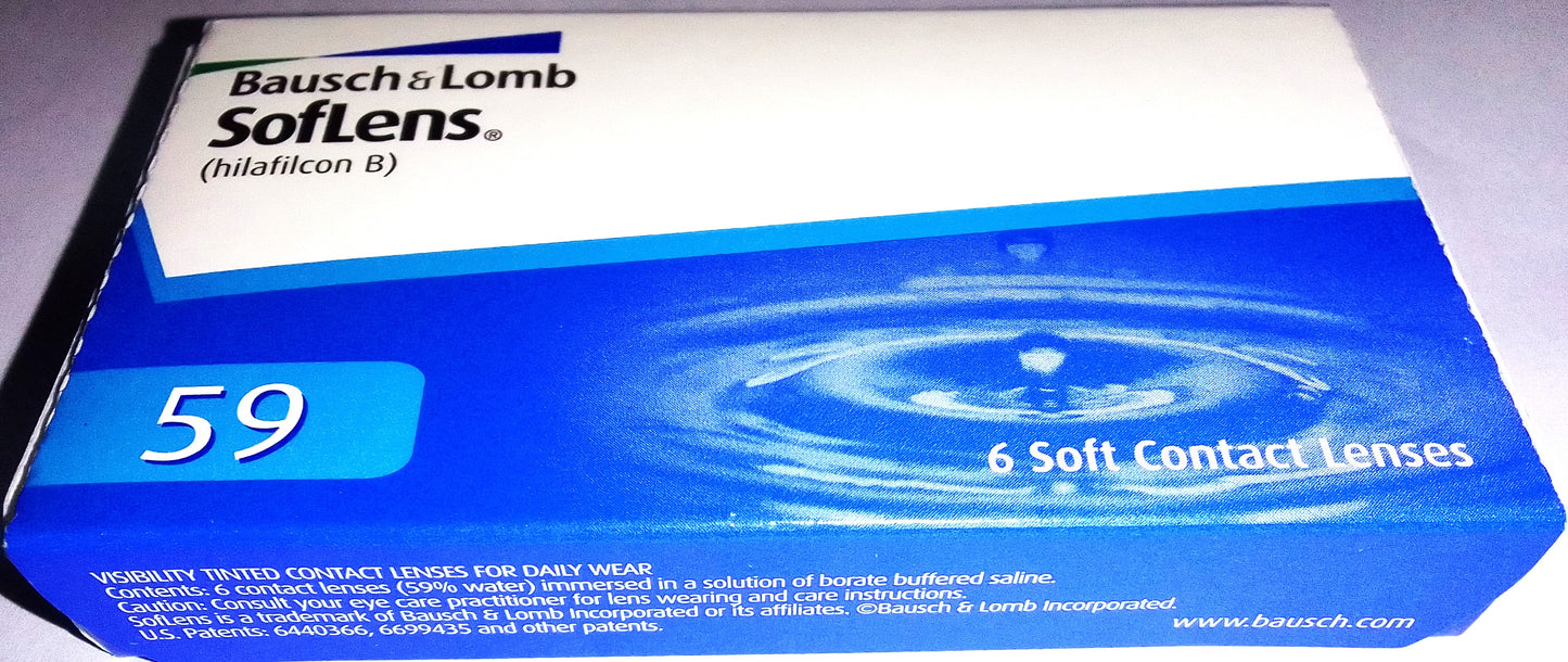 Soflens® 59 Monthly by Bausch + Lomb - BC:8.6mm - Dia:14.2mm