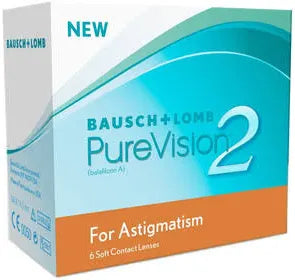 PureVision®2 Monthly by Bausch + Lomb - Astigmatism -BC:8.9m - Dia:14.5mm